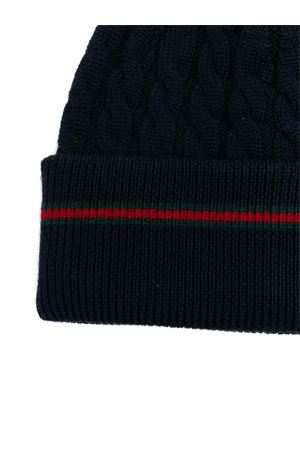 cappello in lana blu GUCCI KIDS | 8289124K2064166